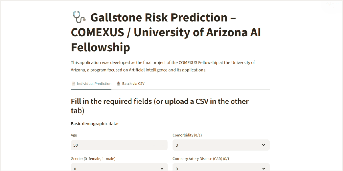 Gallstone Risk Prediction